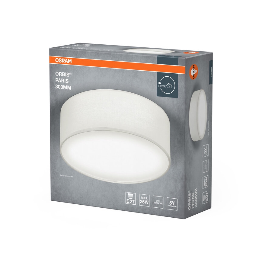 Osram - Laelamp ORBIS PARIS 1xE27/25W/230V läbimõõt 30 cm valge