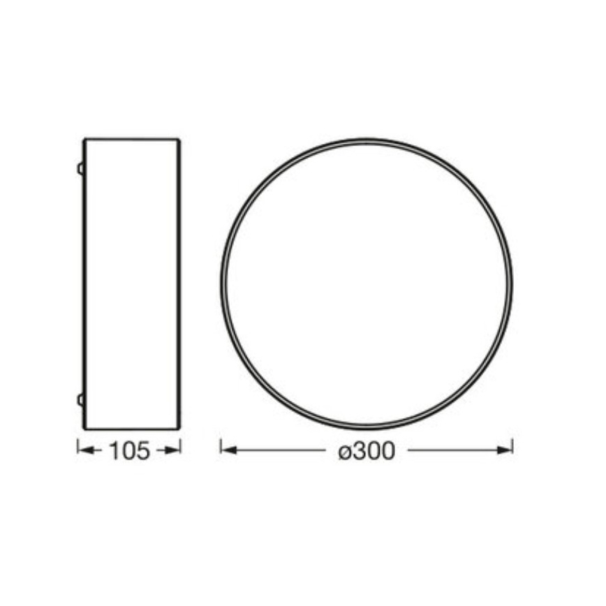 Osram - Laelamp ORBIS PARIS 1xE27/25W/230V läbimõõt 30 cm valge