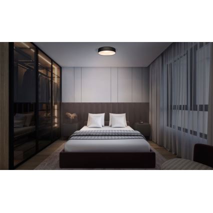 Osram - laelamp ORBIS PARIS 2xE27/25W/230V läbimõõt 40 cm must