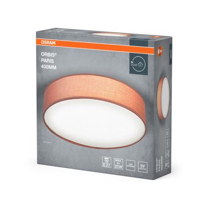 Osram - laelamp ORBIS PARIS 2xE27/25W/230V, läbimõõt 40 cm, pruun