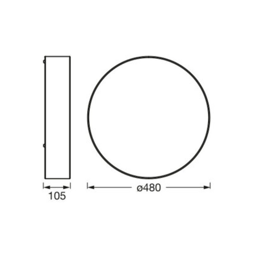 Osram - laelamp ORBIS PARIS 3xE27/15W/230V läbimõõt 48 cm pruun