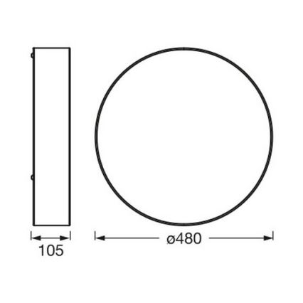 Osram - laelamp ORBIS PARIS 3xE27/25W/230V Ø 48 cm kreemjas