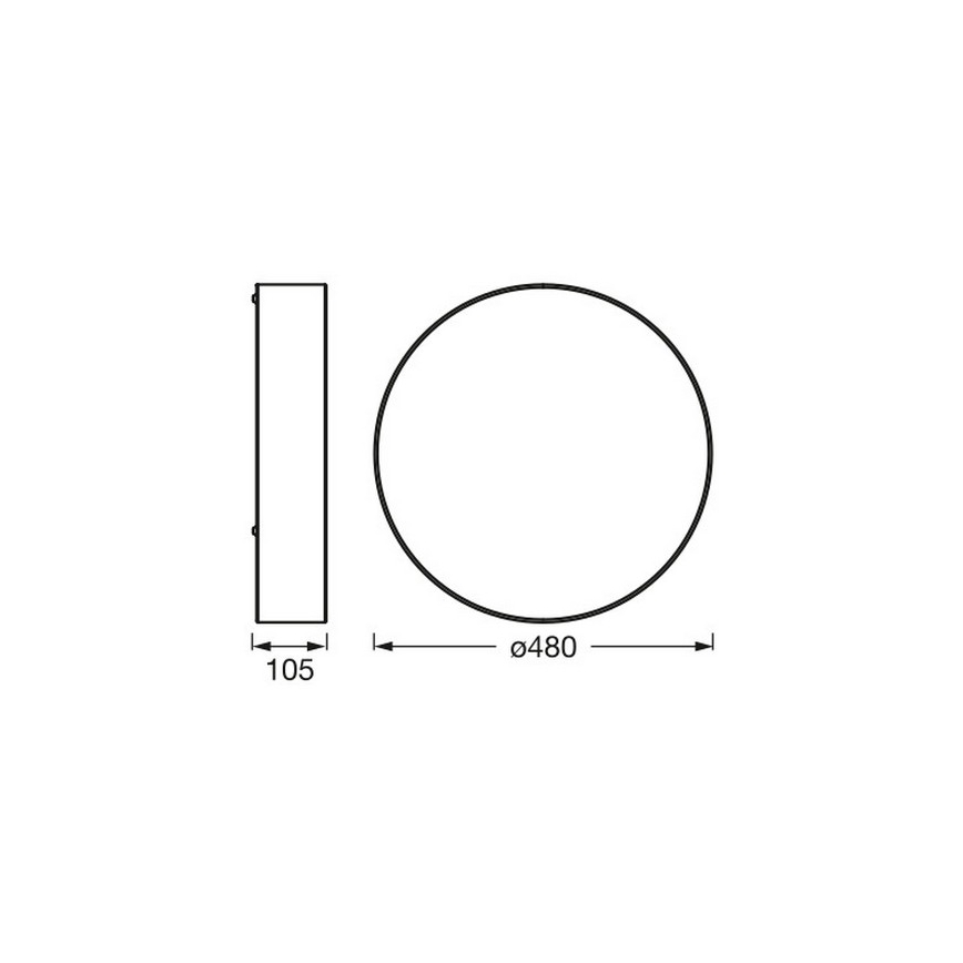 Osram - laelamp ORBIS PARIS 3xE27/25W/230V Ø 48 cm kreemjas