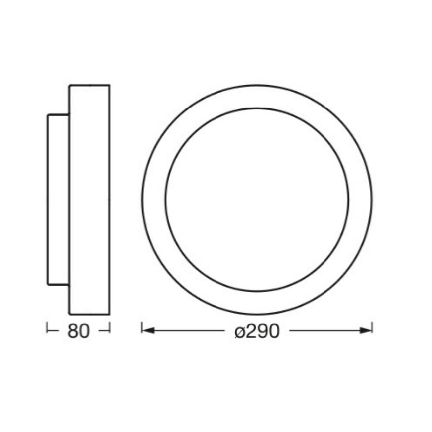 Osram - laevalgusti ORBIS MADRID 2xE27/10W/230V läbimõõt 29 cm mattkroom