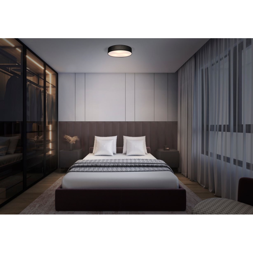 Osram - laevalgusti ORBIS PARIS 1xE27/25W/230V Ø 30 cm must