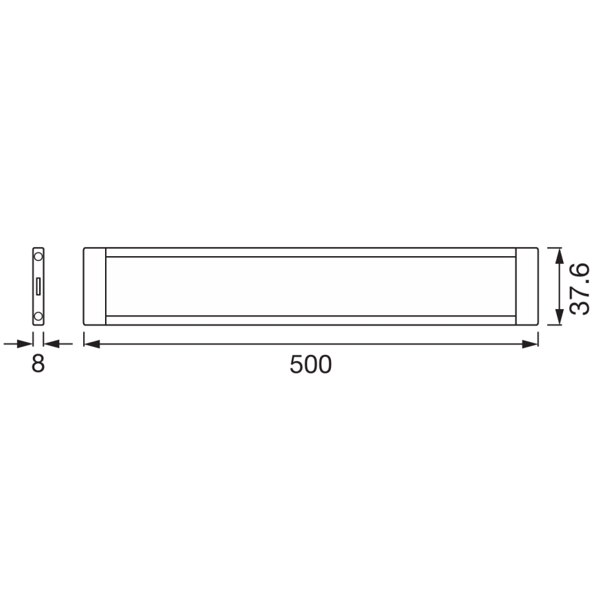 Osram - Laienduskomplekt hämardatav kapialune LED-valgusti LED/8W/24/230V 2700-6500K Wi-Fi valge