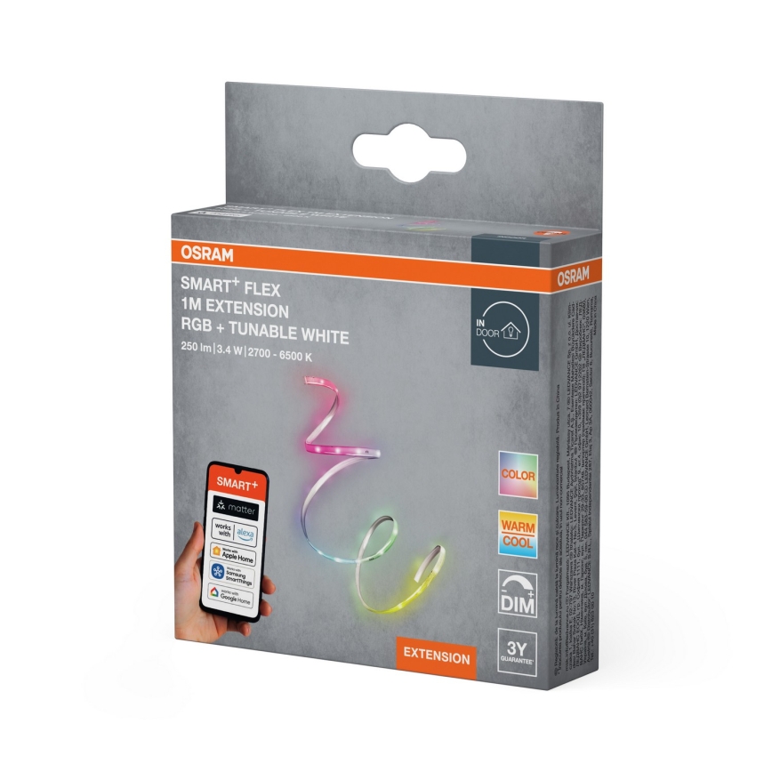 Osram - Laienduskomplekt LED RGB+TW hämardatavale ribale SMART+ FLEX 1m LED/3,4W/24V 2700-6500K Wi-Fi