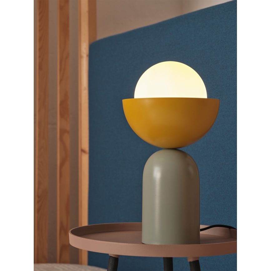 Osram - Laualamp DECOR BOWL 1xE14/25W/230V roheline/kollane