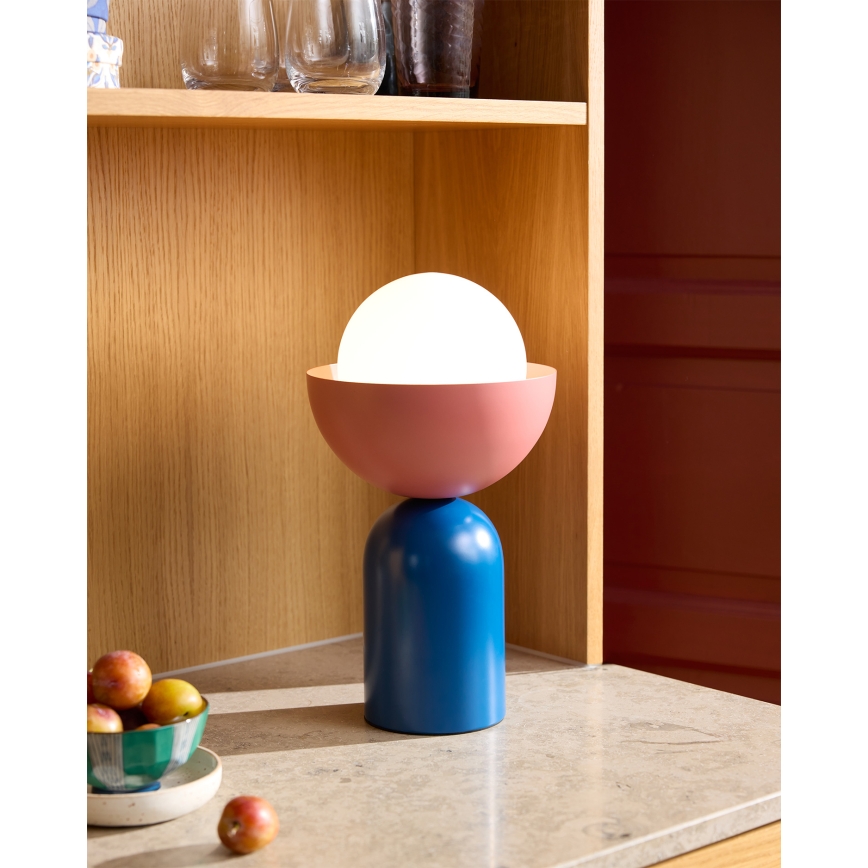 Osram - laualamp DECOR BOWL 1xE14/25W/230V sinine/roosa