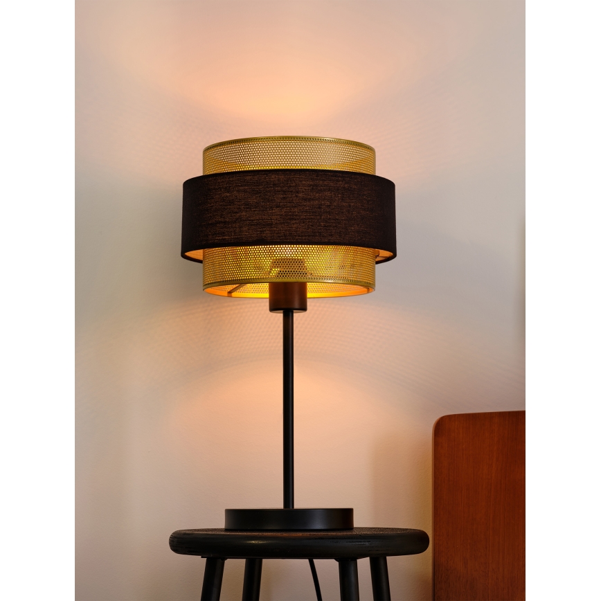 Osram - laualamp DECOR HORNET 1xE27/10W/230V must/kuldne