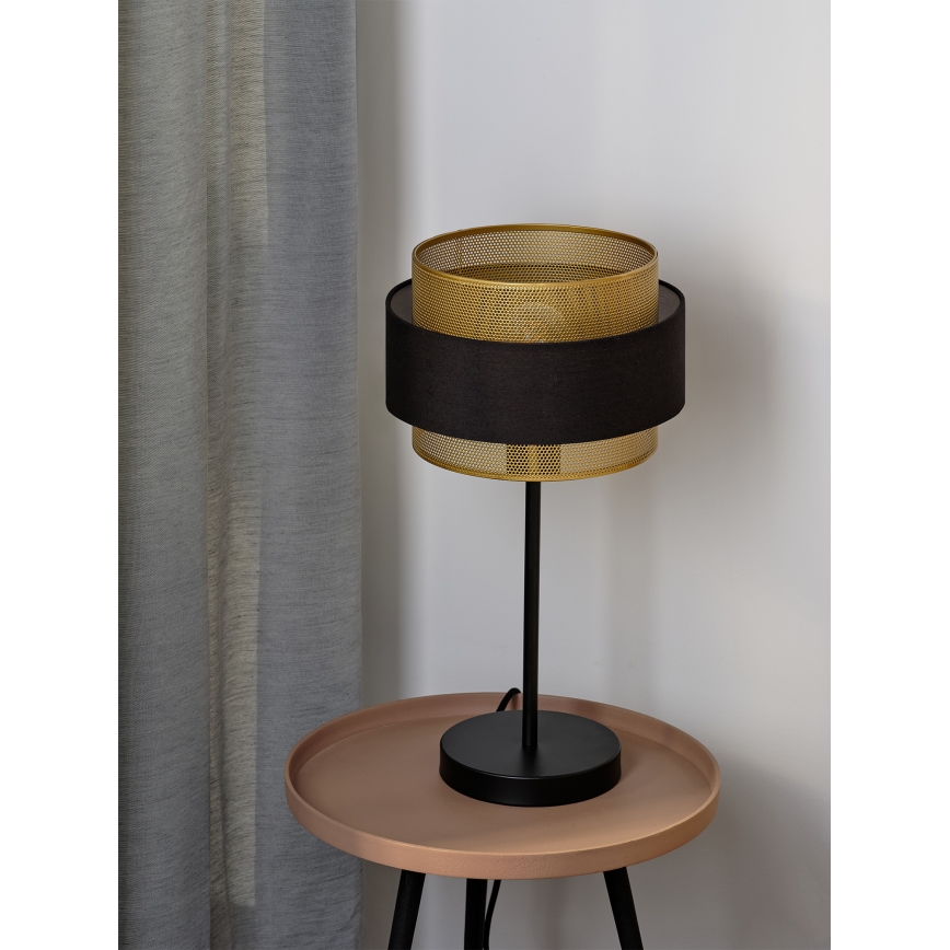 Osram - laualamp DECOR HORNET 1xE27/10W/230V must/kuldne