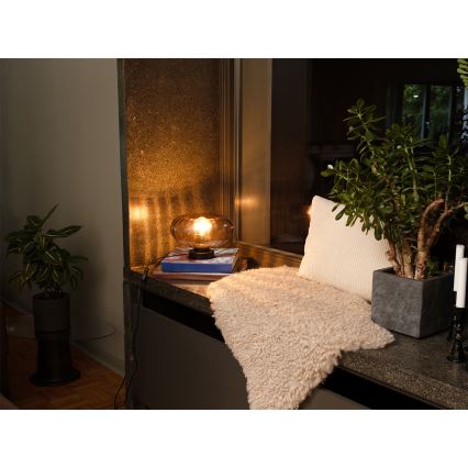 Osram - Laualamp DECOR SMOKE 1xE27/12W/230V must/suitsuhall