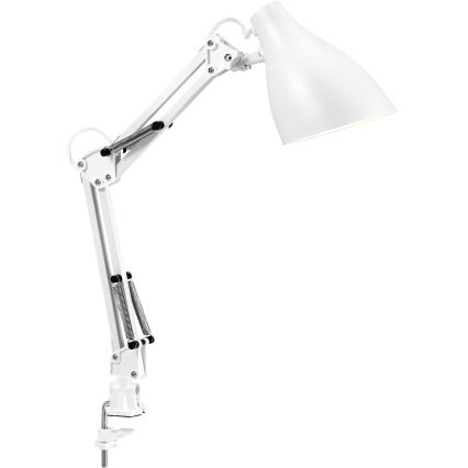 Osram - Laualamp klambriga DESK LINE 1xE27/11W/230V valge