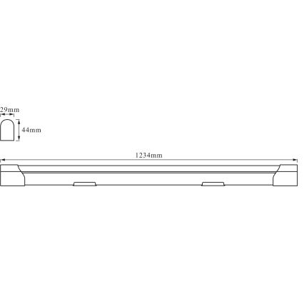 Osram - LED aluskapi valgusti BATTEN LED/20W/230V 123,4 cm