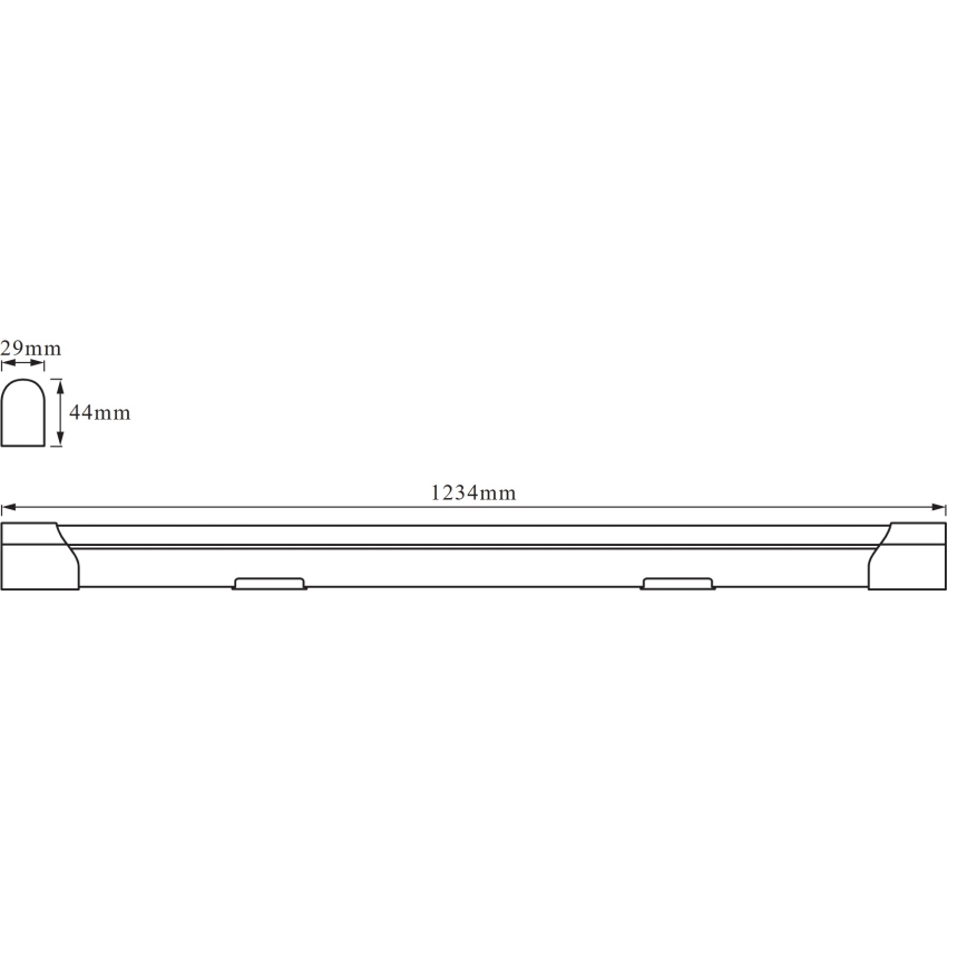 Osram - LED aluskapi valgusti BATTEN LED/20W/230V 123,4 cm