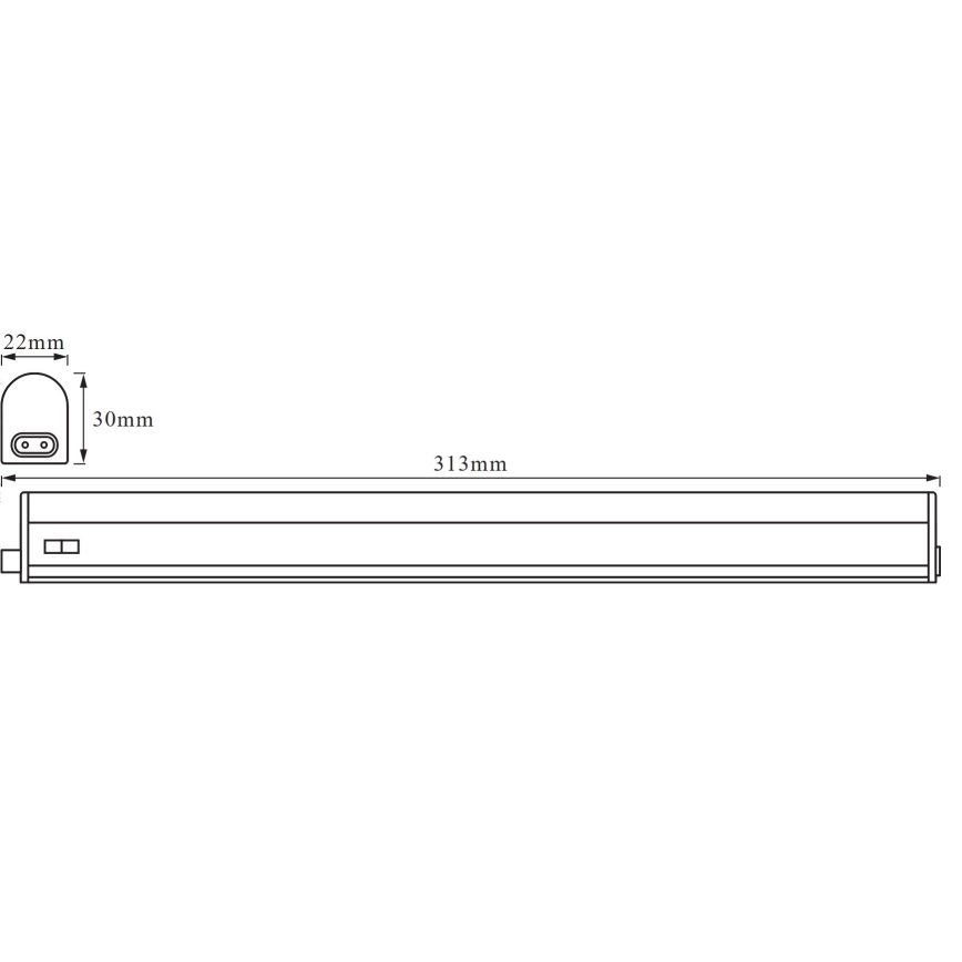 Osram - LED aluskapi valgusti BATTEN LED/4W/230V 30 cm