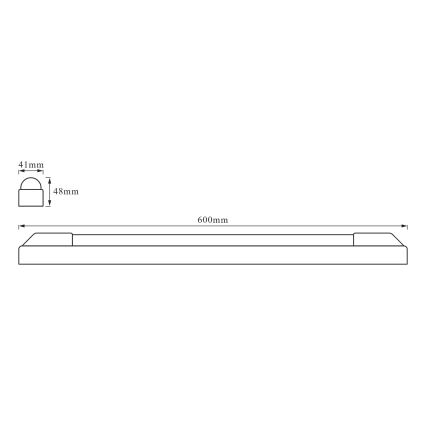 Osram - LED aluskapi valgusti POWER BATTEN LED/12W/230V 3000K 60 cm valge