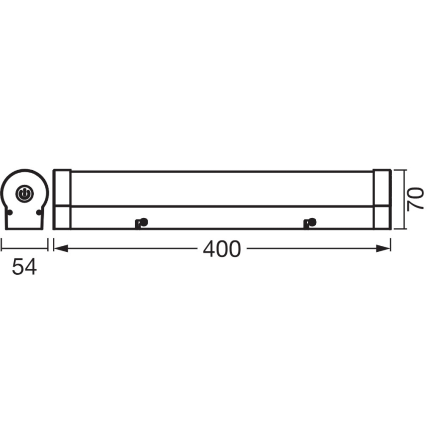 Osram - hämardatav vannitoa peegli LED-valgusti ORBIS TUBE LED/9W/230V 3000/4000K 40 cm IP44 pruun
