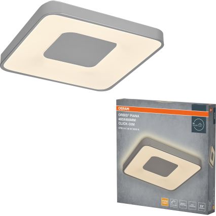 Osram - LED Hämardatav laevalgusti ORBIS PIANA LED/36W/230V 48,5x48,5 cm hõbedane