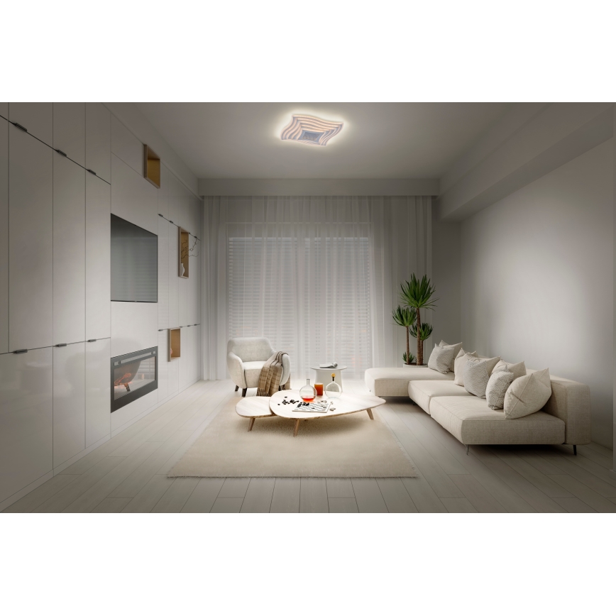 Osram - LED hämardatav laevalgusti ORBIS WAVES LED/43W/230V 2600-6000K 48x48 cm valge + kaugjuhtimispult