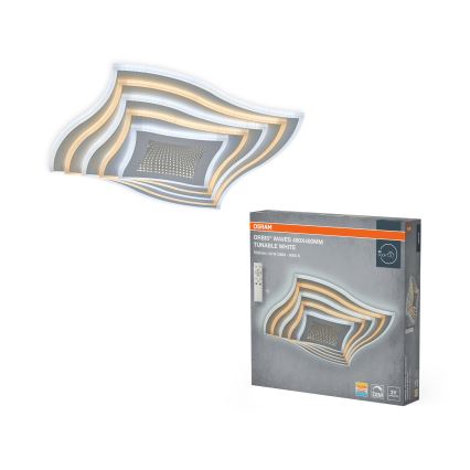 Osram - LED hämardatav laevalgusti ORBIS WAVES LED/43W/230V 2600-6000K 48x48 cm valge + kaugjuhtimispult