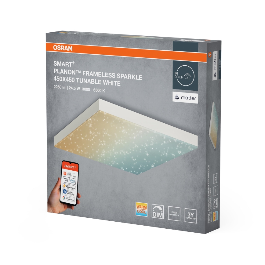 Osram - LED hämardatav laelamp SMART+ FRAMELESS LED/24,5W/230V 3000-6500K 45x45 cm Wi-Fi