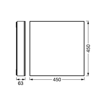 Osram - LED hämardatav laelamp SMART+ FRAMELESS LED/24,5W/230V 3000-6500K 45x45 cm Wi-Fi