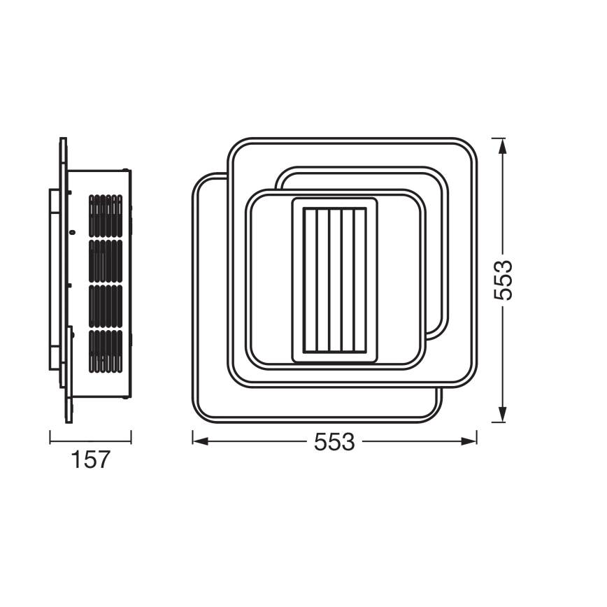 Osram - LED-hämardatav laelamp ventilaatoriga CEILING FAN LED/55W/230V 3000-6500K valge + kaugjuhtimispult