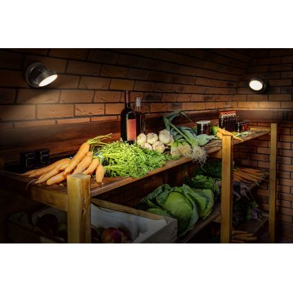 Osram - LED hämardatav laetav puutejuhtimisega seinavalgusti NIGHTLUX LED/1,8W/5V must