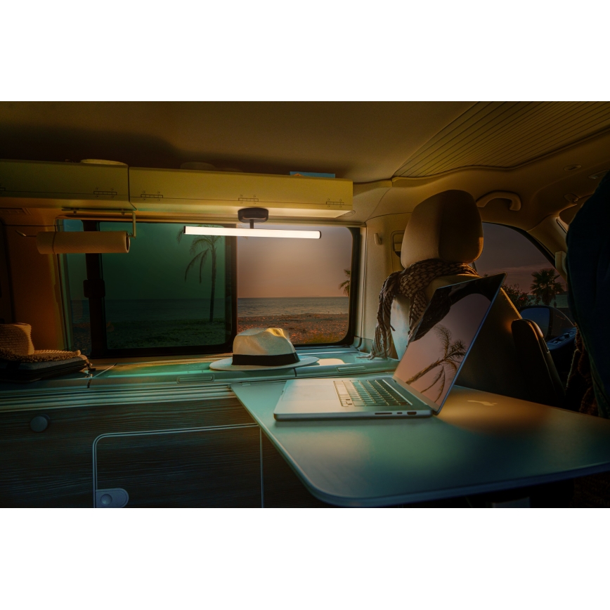 Osram - NIGHTLUX LED hämardatav laetav puutega seinavalgusti LED/1,8W/5V must