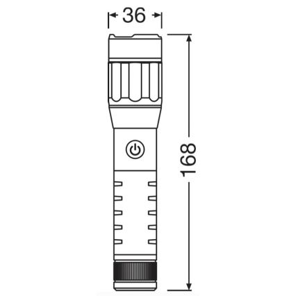 Osram - hämardatav laetav LED-taskulamp LEDINSPECT PRO TORCH 500 LED/6W/3,7V 2200 mAh IP44