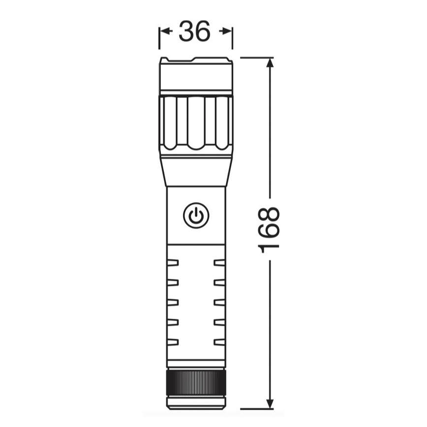 Osram - hämardatav laetav LED-taskulamp LEDINSPECT PRO TORCH 500 LED/6W/3,7V 2200 mAh IP44