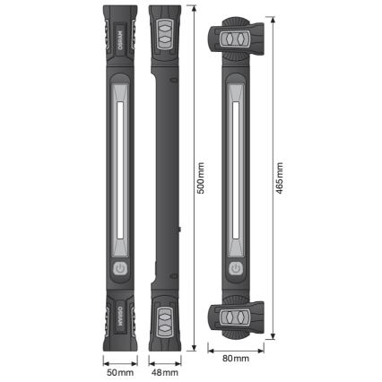 Osram - LED hämardatav laetav taskulamp LEDINSPECT UTILITY1000 LED/19W/7,4V 2600 mAh