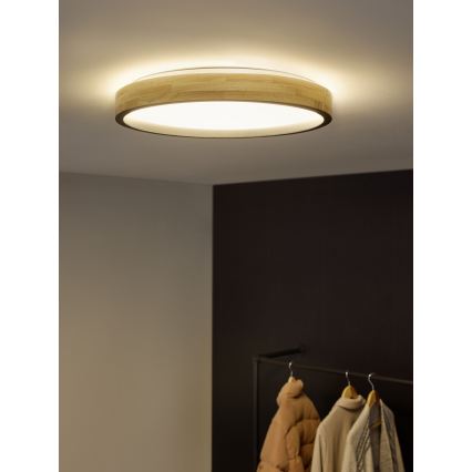 Osram - hämardatav LED-laelamp MARIANO LED/16W/230V läbimõõt 31 cm tamm/must