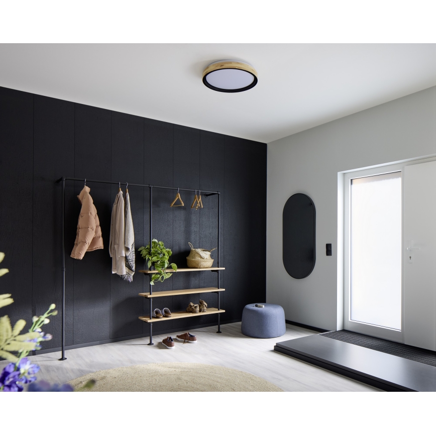 Osram - LED hämardatav laevalgusti MARIANO LED/24W/230V läbimõõt 41 cm tamm/must