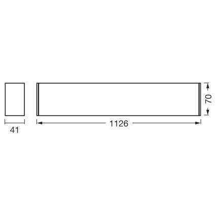 Osram - hämardatav LED-laelamp OFFICE LINE LED/11/20/30W/230V 4000K 112,6 cm valge