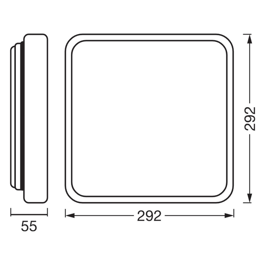 Osram - LED Hämardatav laelamp ORBIS ALICIA LED/16W/230V 29,2x29,2 cm beež