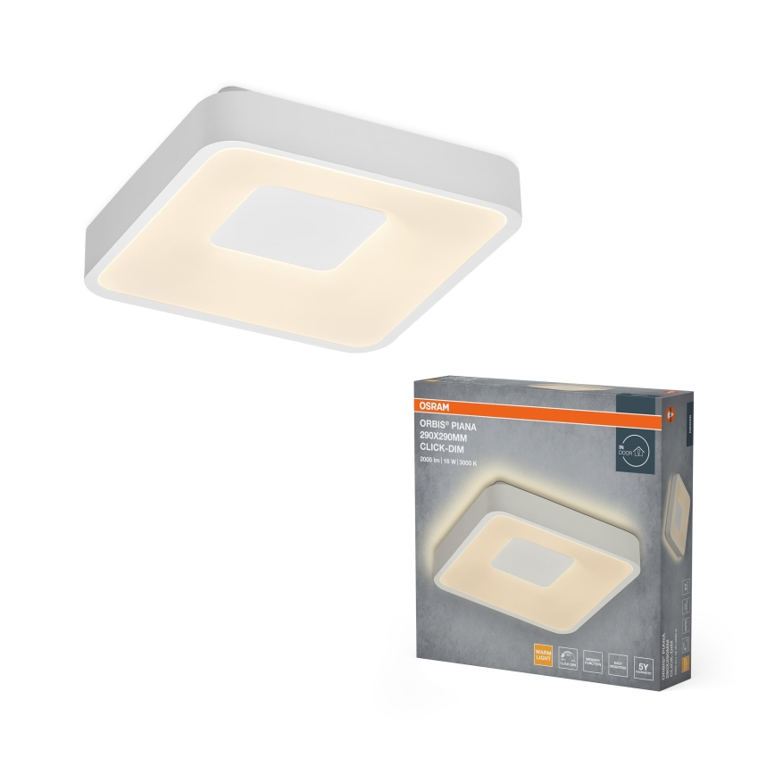 Osram - LED hämardatav laevalgusti ORBIS PIANA LED/16W/230V 29x29 cm valge