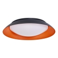 Osram - LED hämardatav laevalgusti ORBIS PLATE LED/45W/230V läbimõõt 48 cm oranž/must