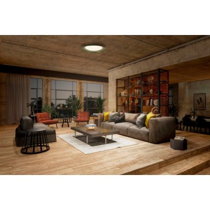 Osram - LED hämardatav laevalgusti PLATE LED/19W/230V läbimõõt 31 cm roheline