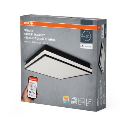 Osram - Hämardatav LED laelamp SMART+ MAGNET LED/42W/230V 45x45 cm 3000-6500K Wi-Fi