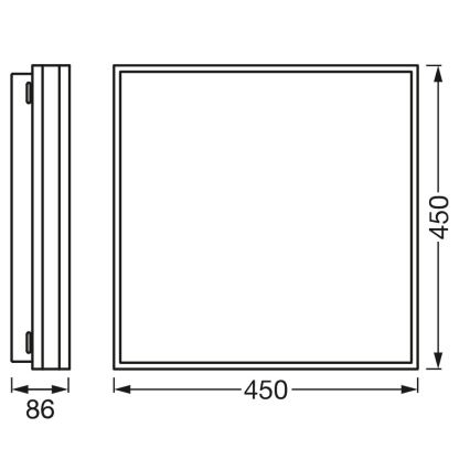 Osram - Hämardatav LED laelamp SMART+ MAGNET LED/42W/230V 45x45 cm 3000-6500K Wi-Fi