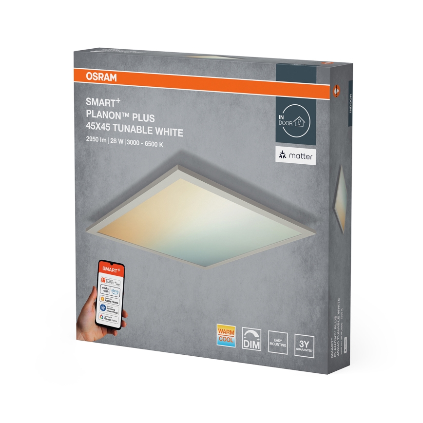 Osram - SMART+ PLANON hämardatav LED-laevalgusti 28W/230V 45x45 cm 3000–6500K Wi‑Fi