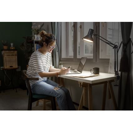 Osram - Hämardatav LED-laualamp kinnitusklambriga OFFICE LINE LED/9W/230V 3000K must