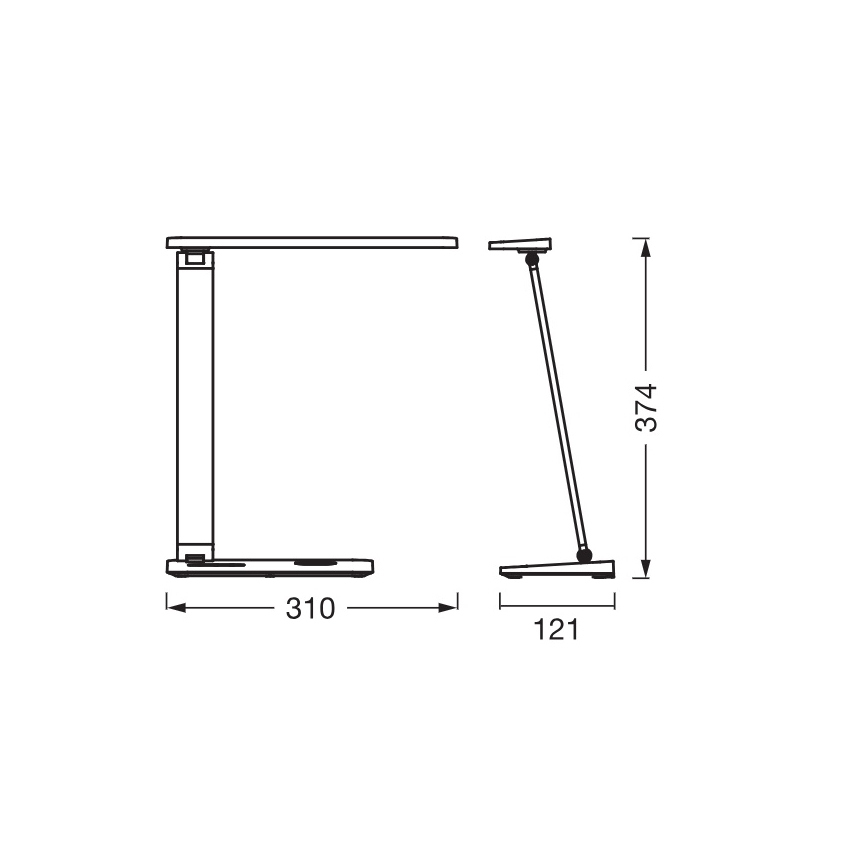 Osram - OFFICE LINE hämardatav LED-laualamp LED/17W/230V 3000/4000/6500K must