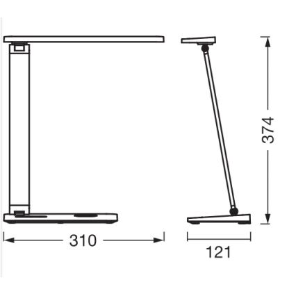 Osram - hämardatav LED-laualamp OFFICE LINE LED/17W/230V 3000/4000/6500K valge