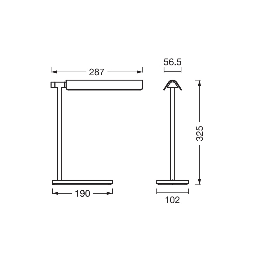 Osram - hämardatav LED-laualamp OFFICE LINE LED/19W/230V 3000/4000/6500K must