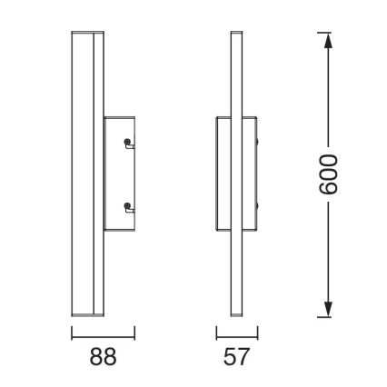 Osram - ORBIS MIRROR hämardatav LED-peegli valgusti LED/10W/230V 3000/4000K 60 cm IP44