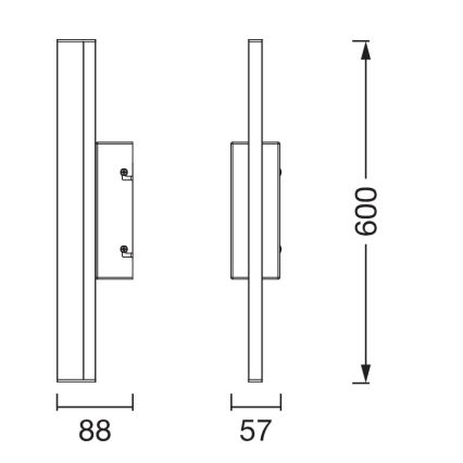 Osram - LED-hämardatav vannitoa peegli valgusti ORBIS MIRROR LED/10W/230V 3000/4000K 60 cm IP44 valge
