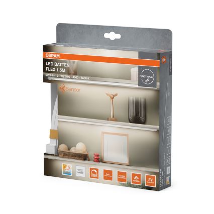 Osram - LED hämardatav kapialune valgusti liikumisanduriga BATTEN LED/21W/230V 2700/4000/6500K 150,4 cm valge